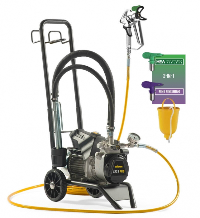 Wagner SF23 PRO HEA SprayPack CART Pompa airless cu membrana, 230V, debit 2.6 l/min [2]