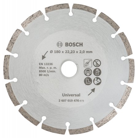 Discuri diamantate - Bosch Disc de taiere diamantat pentru materiale de constructii 180mm