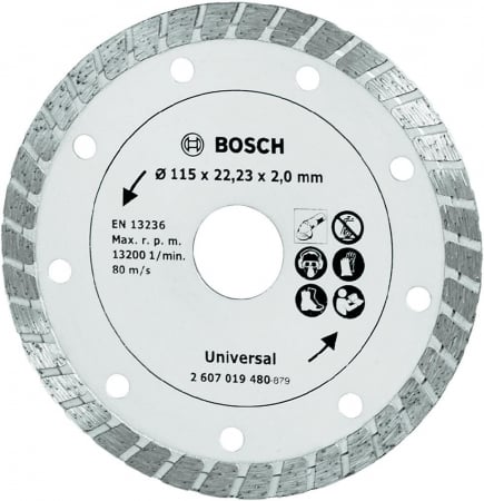 Discuri diamantate - Bosch Disc de taiere diamantat Turbo 115mm