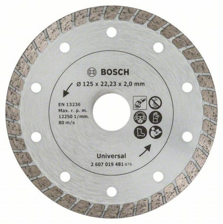 Utilaje pentru constructii - Bosch Disc de taiere diamantat Turbo 125mm
