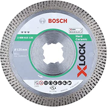 Utilaje pentru constructii - Bosch Disc de taiere diamantat X-LOCK Best for Hard Ceramic 125x22,23x1.6x10mm
