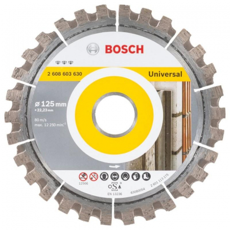 Utilaje pentru constructii - Bosch Disc diamantat Best for Universal 125x22,23x2.2x12mm