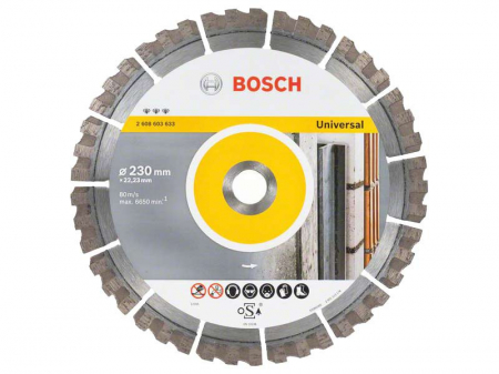 Utilaje pentru constructii - Bosch Disc diamantat Best for Universal 230x22.23x2.4x15mm