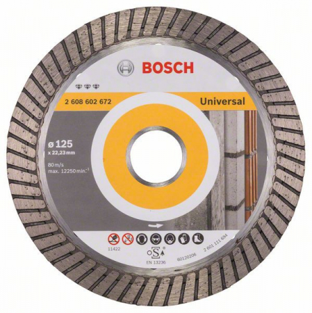 Discuri diamantate - Bosch Disc diamantat Best for Universal Turbo 125x22,23x2.2x12mm