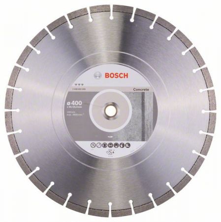 Bosch Disc diamantat Best pentru beton 400x20.00+25.40x3.2mm [1]