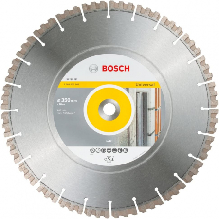Utilaje pentru constructii - Bosch Disc diamantat Best universal 350x20.00x3.3mm