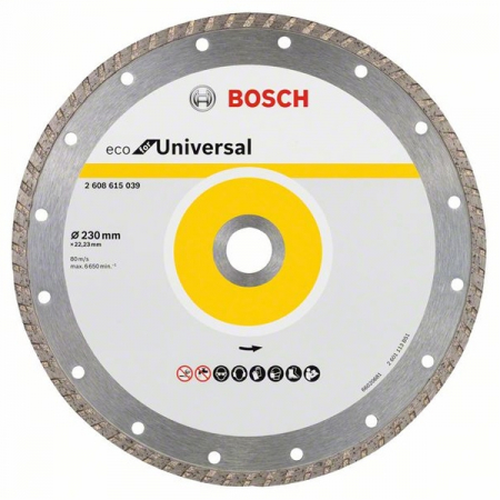 Utilaje pentru constructii - Bosch Disc diamantat ECO Universal 230x22.23x3.0mm