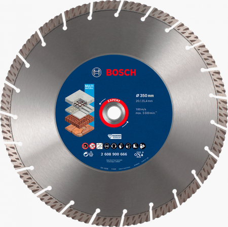Utilaje pentru constructii - Bosch Disc diamantat Expert MultiMaterial 3.3x350x20/25.4mm