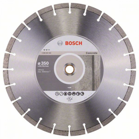 Utilaje pentru constructii - Bosch Disc diamantat Expert pentru beton 350x20.00+25.40x3.2mm