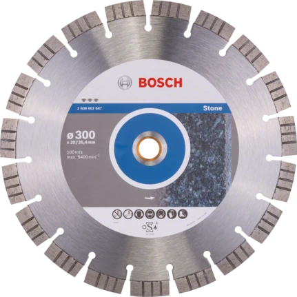 Utilaje pentru constructii - Bosch Disc diamantat granit/piatra 300x20/25.4 Best