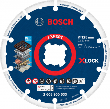 Utilaje pentru constructii - Bosch Disc diamantat Metal Wheel 125 mm cu X-LOCK