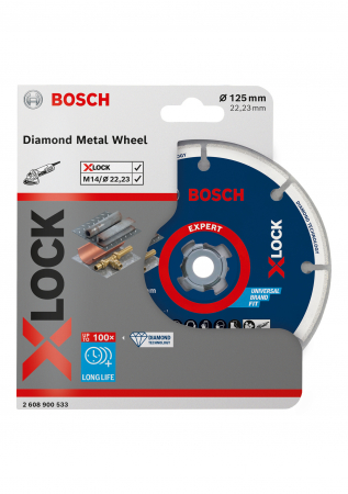 Bosch Disc diamantat Metal Wheel 125 mm cu X-LOCK [1]