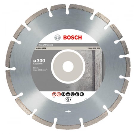 Discuri diamantate - Bosch Disc diamantat pentru beton 300mm - PP