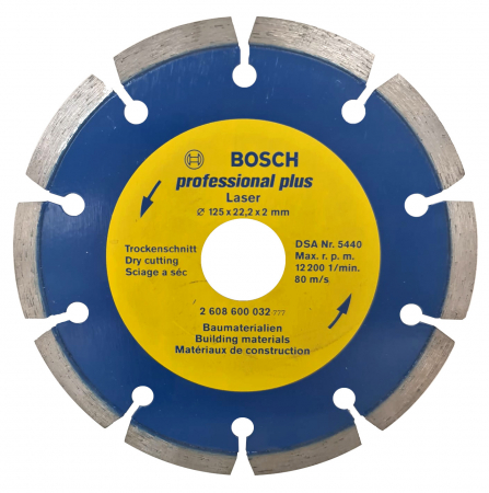 Discuri diamantate - Bosch Disc diamantat pentru materiale constructii 125x22,23x2x7mm