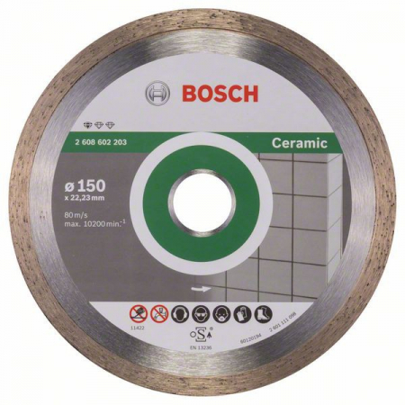 Discuri diamantate - Bosch Disc diamantat Standard for Ceramic 150x22.23x1.6x7mm