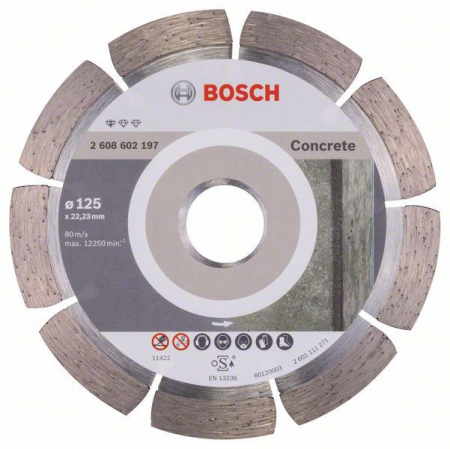 Discuri diamantate - Bosch Disc diamantat Standard for Concrete 125x22,23x1.6x10mm