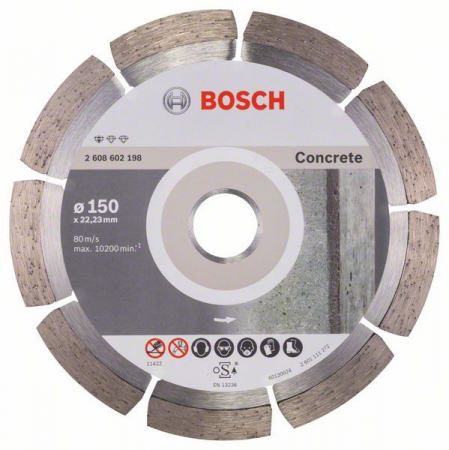 Discuri diamantate - Bosch Disc diamantat Standard for Concrete 150x22.23x2x10mm