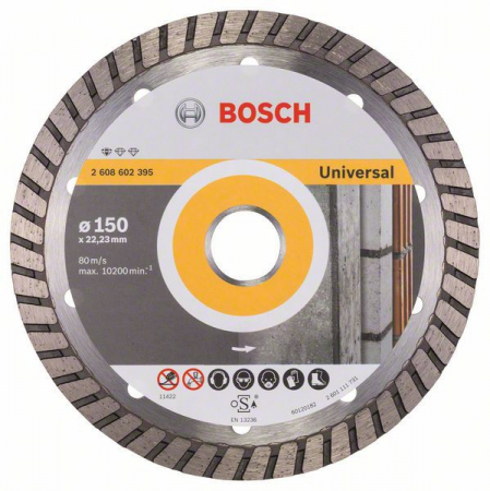 Discuri diamantate - Bosch Disc diamantat Standard for Universal Turbo 150x22.23x2.5x10mm