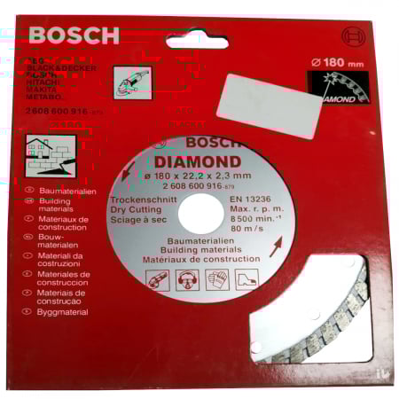 Discuri diamantate - Bosch Disc diamantat TURBO 180mm (inlocuit de 2607019482)