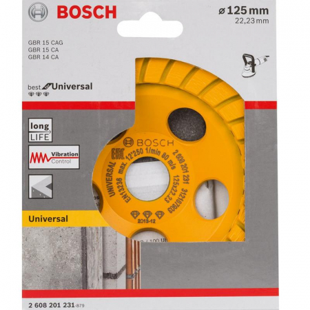 Utilaje pentru constructii - Bosch Disc-oala diamantat Best for Universal Turbo 125x22,23x5mm