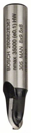 Accesorii si consumabile - Bosch Freza de raionat, 8mm, R1 4mm, D 8mm, L 9,2mm, G 40mm 8mm, R1 4mm, D 8mm