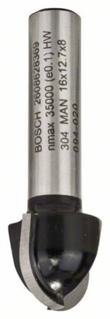 Accesorii si consumabile - Bosch Freza de raionat, 8mm, R1 8mm, D 16mm, L 12,4mm, G 45mm 8mm, R1 8mm, D 16