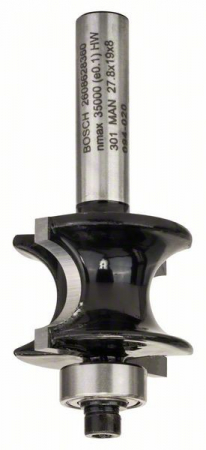 Bosch Freza de semibara cu rulment de ghidare, 8mm, R1 6mm, L 19mm, G 63mm 8mm, R [1]
