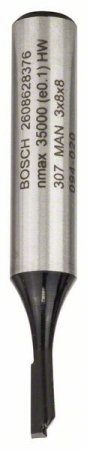 Bosch Freza dreapta, 8mm, D1 3mm, L 8mm, G 51mm 8mm, D1 3mm, L 8mm, G 51mm [1]