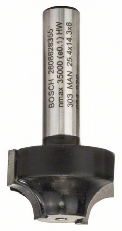 Accesorii si consumabile - Bosch Freza pentru realizarea muchiilor E, 8mm, R1 6.3mm, D 25.4mm, L 14mm, G 46mm