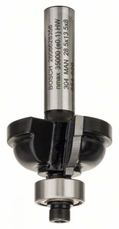 Accesorii si consumabile - Bosch Freza pentru realizarea muchiilor F, 8mm, R1 6.3mm, D 28.5mm, L 13.2mm, G 54