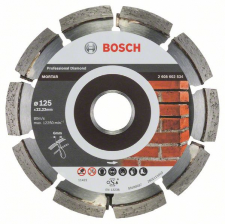 Utilaje pentru constructii - Bosch Freza pentru rosturi, Expert for Mortar, 125x6x7x22.23mm