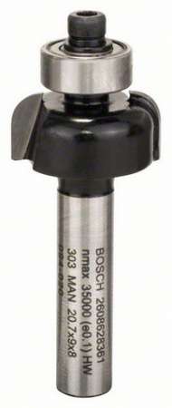 Accesorii si consumabile - Bosch Freza profilata, 8mm, R1 4mm, D 20,7mm, L 9mm, G 53mm 8mm, R1 4mm, D 20.7
