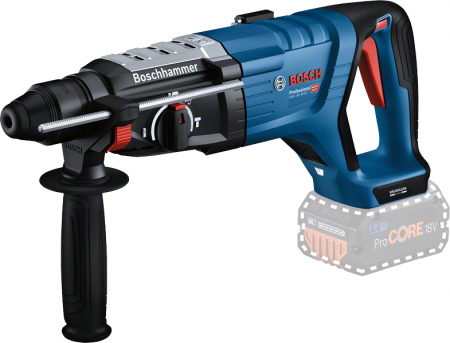 Ciocane rotopercutoare - Bosch GBH 18V-28 DC (solo) Ciocan rotopercutor brushless Biturbo, Li-Ion, 18V, 3.4J, fara acumulator in set