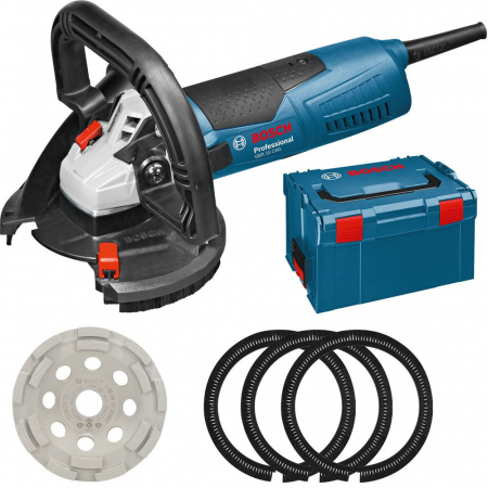 Masini de slefuit - Bosch GBR 15 CAG Slefuitor beton, 1500W, 125mm, L-Boxx