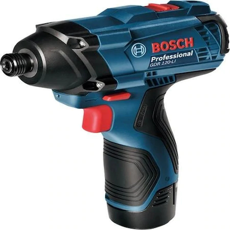 Bosch GDR 120-LI Masina de insurubat cu impact cu acumulator + 2 x Acumulatori Li-ion 1.5Ah + Incarcator AL 1215 CV + Valiza profesionala [1]