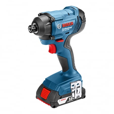 Masini de insurubat cu impact - Bosch GDR 180-LI Surubelnita cu impact cu 2 acumulatori Li-Ion 18V, 2Ah, 160Nm