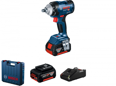 Bosch GDS 18V-400 Surubelnita cu impact brushless, cu 2 acumulatori Li-Ion, 5 Ah, 18 V, 400 Nm [1]