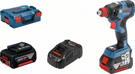 R E D U C E R I - Bosch GDX 18V-200C Masina de infiletat si desfiletat cu impact cu acumulator + 2 x Acumulatori GBA 18V 5.0Ah + Incarcator rapid GAL 1880 CV + L-Boxx