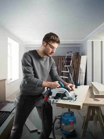 Bosch GKS 185-LI (solo) Fierastrau circular fara acumulator in set, 20mm, 165mm + panza ferastrau circular Standard for Wood [1]