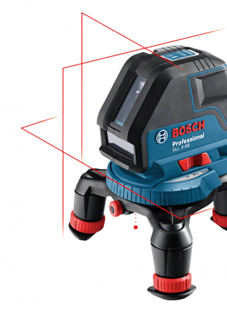 Nivele automate - Bosch GLL 3-50 Nivela laser cu linii + stativ BS150 Professional
