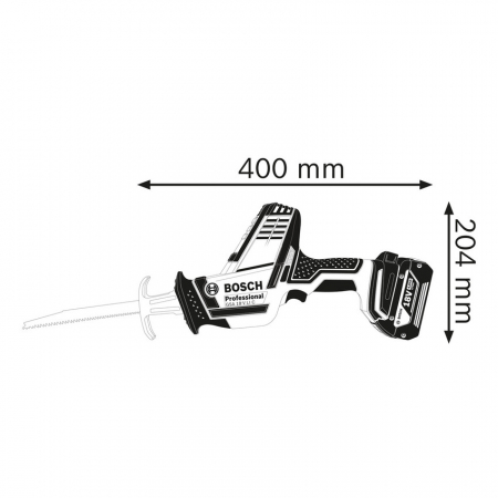 Bosch GSA 18V-LI C Ferastrau sabie 200mm + acumulator GBA 18V + incarcator rapid GAL 18V-40 [1]