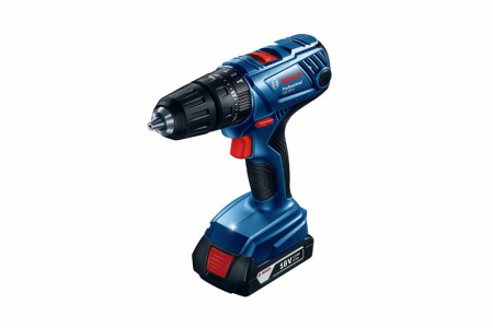 Scule electrice - Bosch GSB 180-LI Masina de gaurit cu percutie + 2xAcumulatori GBA 18V, 2.0Ah + Incarcator rapid AL 1814 CV + Valiza profesionalala