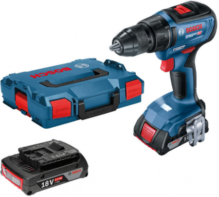 R E D U C E R I - Bosch GSR 18V-50 Masina de gaurit si insurubat cu acumulator + 2 x Acumulatori GBA 18V 5.0Ah  + Incarcator GAL 1880 CV  + L-Boxx