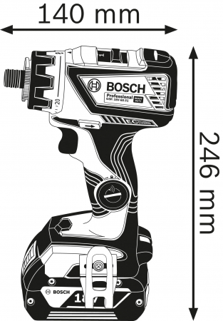Bosch GSR 18V-60 FC Masina de gaurit si insurubat brushless 60Nm + 4 adaptoare + 2 acumulatori Li-Ion GBA 18V 5Ah + incarcator rapid GAL 1880 CV + L-Boxx [3]