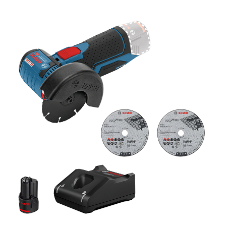 R E D U C E R I - Bosch GWS 12V-76 Polizor unghiular brushless, 76mm + acumulator Li-Ion, 2Ah + incarcator GAL12V-40