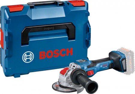 Scule electrice - Bosch GWX 18V-15 SC (solo) Polizor unghiular cu regulator brushless BITURBO, Li-Ion, diametru disc 125 mm, fara acumulator in set, + L-Boxx, cu X-LOCK