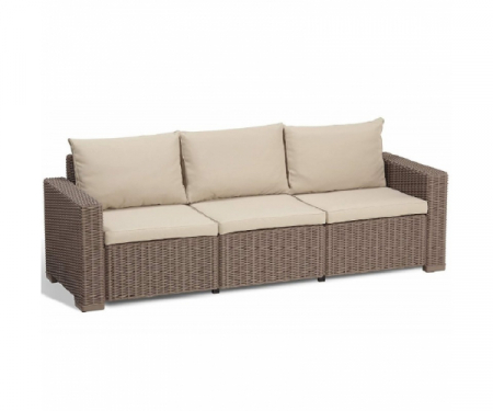 Canapele de gradina - Canapea exterior cu 3 locuri Keter, California Cappuccino