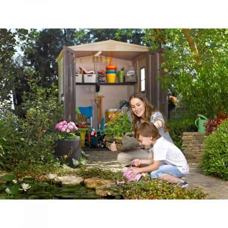 Casuta de gradina Factor 6x6 Indoor STD- Bej- taupe [2]