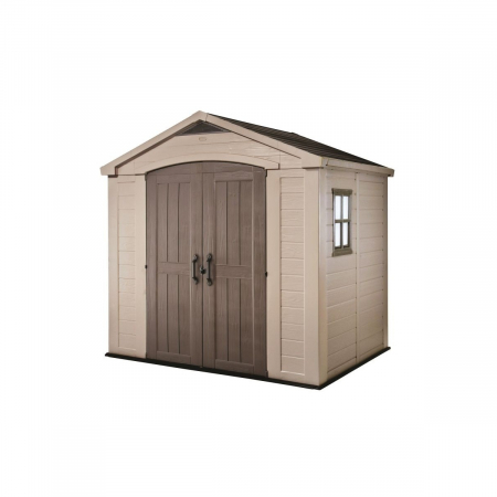Casute gradina - Casuta de gradina Factor 8x6 Indoor STD - BRW557- Bej- taupe