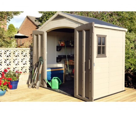 Casuta de gradina Factor 8x6 Indoor STD - BRW557- Bej- taupe [5]